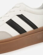 ideal Adidași Teniși Alb-Negru Decorați cu Dungi Sovresia
