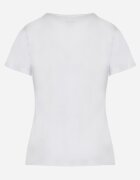 ideal Biały Klasyczny T-shirt z Bawełny Bilena