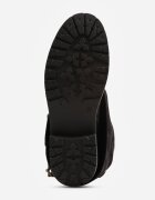 ideal Botine biker cu carâmb stratificat decorate cu două curele și catarame Cressa Negre
