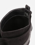 ideal Botine biker cu carâmb stratificat decorate cu două curele și catarame Cressa Negre