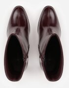 ideal Botine clasice pe toc subțire cu carâmb drept Sequoa Bordo
