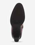 ideal Botine clasice pe toc subțire cu carâmb drept Sequoa Bordo