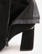 ideal Botine cu toc gros și decupaj în V în stil elegant Soffias Negre