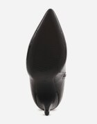 ideal Botine cu toc stiletto în stil elegant cu embosare croco Ravlian Negre