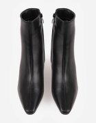 ideal Botine cu toc stiletto tip kitten heel Crisil Negre