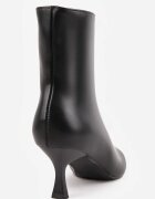 ideal Botine cu toc stiletto tip kitten heel Crisil Negre