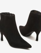 ideal Botine Negre cu Toc Subțire în Stil Clasic Latariela