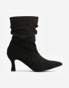 ideal Botine pe toc stiletto tip slouchy Emmanuella Negre