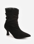 ideal Botine pe toc stiletto tip slouchy Emmanuella Negre