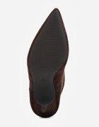 ideal Botine Slouchy cu toc stiletto din imitație de piele întoarsă cu ochiuri metalice decorative Tallie Maro