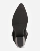 ideal Ciocate cu carâmb șifonat cu toc conic jos Talayah Negre