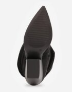 ideal Ciocate cu toc conic și gambă fronsată Vecova Negre