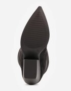 ideal Cizme din imitație de piele întoarsă cu toc conic și carâmb drept Vile Negre