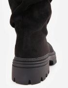 ideal Cizme până la genunchi pe talpă groasă cu carâmb dublu lejer Frides Negre