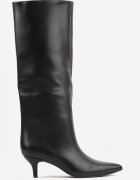 ideal Cizme simple pe toc mic cu vârf ascuțit în stil elegant Chasho Negre
