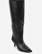 ideal Cizme simple pe toc mic cu vârf ascuțit în stil elegant Chasho Negre