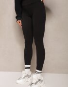 ideal Colanți negri din tricot High Waist cu elastic în talie Nimzza