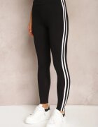 ideal Czarne Legginsy z Lampasami po Bokach Pellira