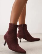 ideal Ghete Oritia cu toc stiletto în formă de clepsidră Bordo