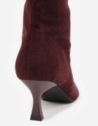 ideal Ghete Oritia cu toc stiletto în formă de clepsidră Bordo