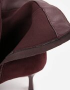 ideal Ghete Oritia cu toc stiletto în formă de clepsidră Bordo