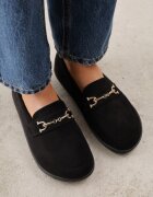 ideal Mocasini Barefoot cu Cataramă Metalică Jamal Maro Negri