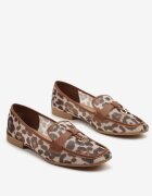 ideal Mocasini Maro Transparente cu Imprimeu Leopard Decorați cu Aplicație Divania