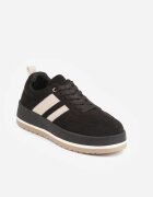 ideal Pantofi sport tip teniși cult cu textură de piele întoarsă pe platformă Numissa Negri