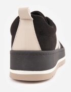 ideal Pantofi sport tip teniși cult cu textură de piele întoarsă pe platformă Numissa Negri