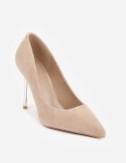 ideal Pantofi stiletto cu toc oglindă Spara Bej