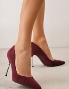 ideal Pantofi stiletto cu toc oglindă Spara Bordo