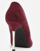 ideal Pantofi stiletto cu toc oglindă Spara Bordo