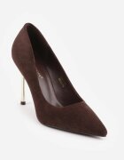 ideal Pantofi stiletto cu toc oglindă Spara Maro