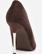 ideal Pantofi stiletto cu toc oglindă Spara Maro