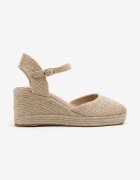 ideal Sandale Bej închis Espadrile cu Pană din Împletitură Renaelle