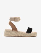 ideal Sandale Negre cu Talpă Împletită în Stil Boho Lurienna
