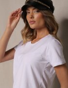 ideal Tricou Alb Casual Din Bumbac Ilanira