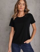 ideal Tricou Negru Casual De bumbac Ilanira