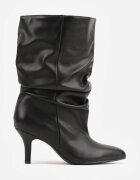inia Botine pe toc subțire tip Slouchy Brelieri Negre