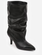 inia Botine pe toc subțire tip Slouchy Brelieri Negre