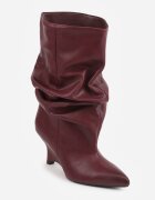 inia Botine Slouchy Kitten Wedge Tilna Culoare Vișinie