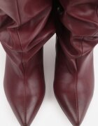 inia Botine Slouchy Kitten Wedge Tilna Culoare Vișinie