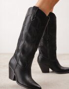 inia Ciocate cu toc conic decorate cu model brodat Kallisteri Negre
