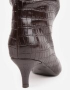 inia Cizme cu toc stiletto decorate cu imitație de piele de crocodil Martinesa Maro