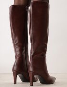 inia Cizme minimaliste cu toc stiletto și vârf ascuțit Niola Roșii