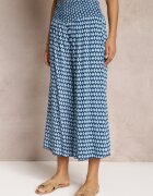 j.stars Pantaloni Bleumarin și Albastru Larghi din Viscoză cu Elastic Înncrețit în Talie Mellody