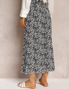 j.stars Pantaloni Largi Gri cu lungimea 7/8 cu imprimeu leopard Rhina