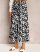 j.stars Pantaloni Largi Gri cu lungimea 7/8 cu imprimeu leopard Rhina