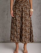 j.stars Pantaloni Maro Lărgi cu lungime 7/8 cu imprimeu leopard Rhina