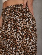 j.stars Pantaloni Maro Lărgi cu lungime 7/8 cu imprimeu leopard Rhina